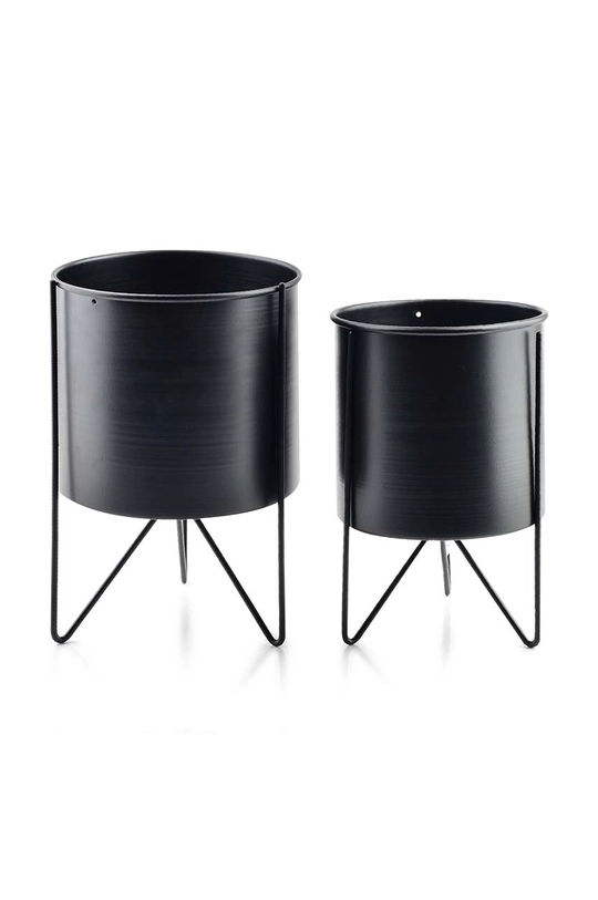 Affek Design set vasi da fiori con cavalletto Swen Black pacco da 2