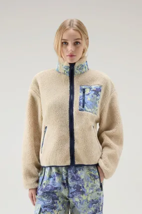 Felpa in sherpa a collo alto con dettagli in CORDURA                                                                            