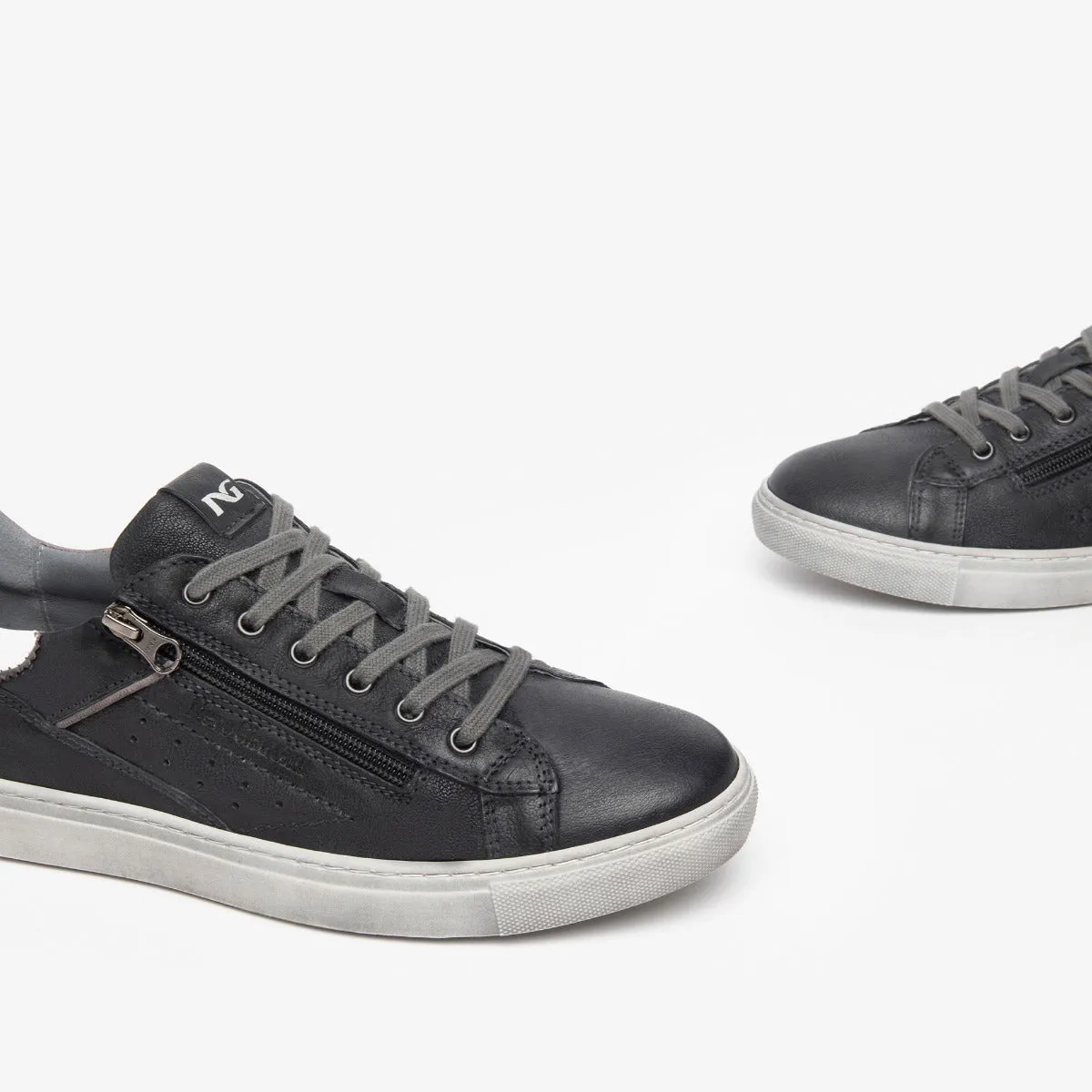 NERO GIARDINI I303030U-100 SNEAKER ZIP NERO  