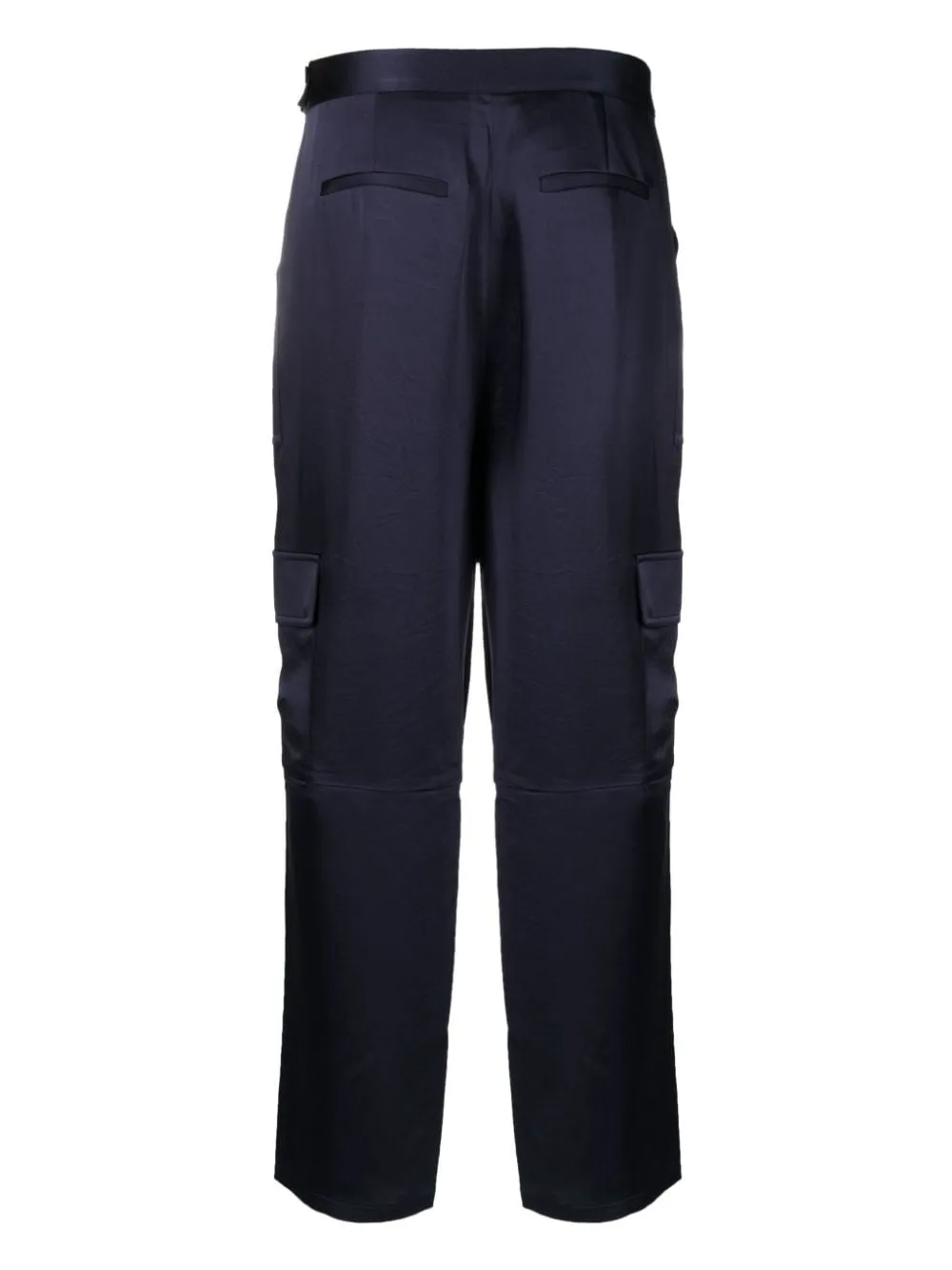 Pantaloni cargo a vita alta in blu - donna