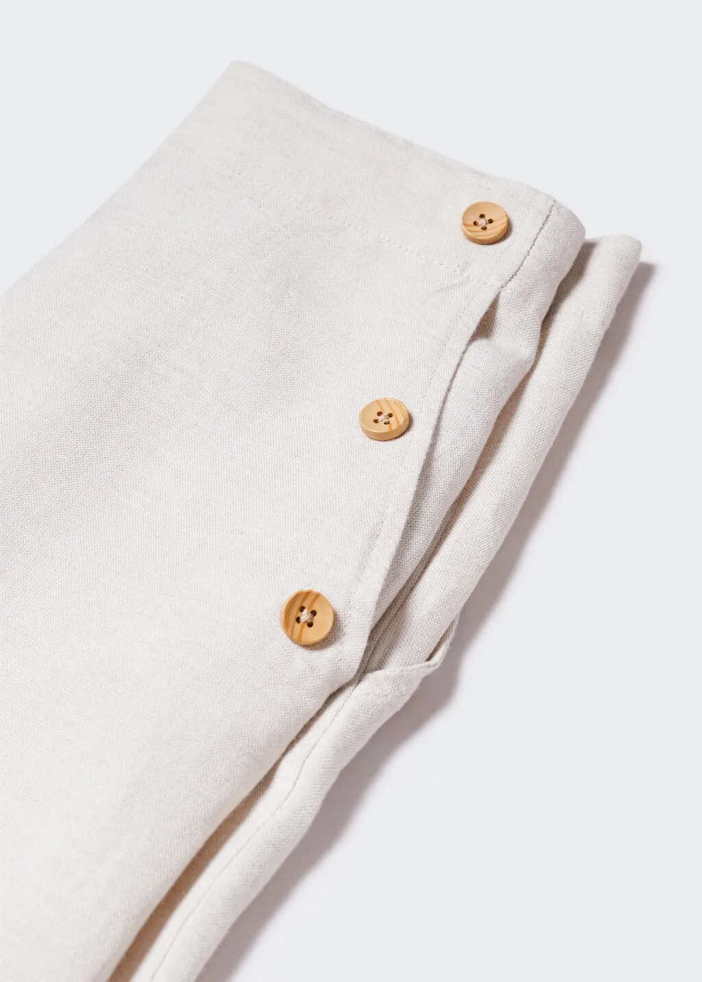 Pantaloni lino bottoni