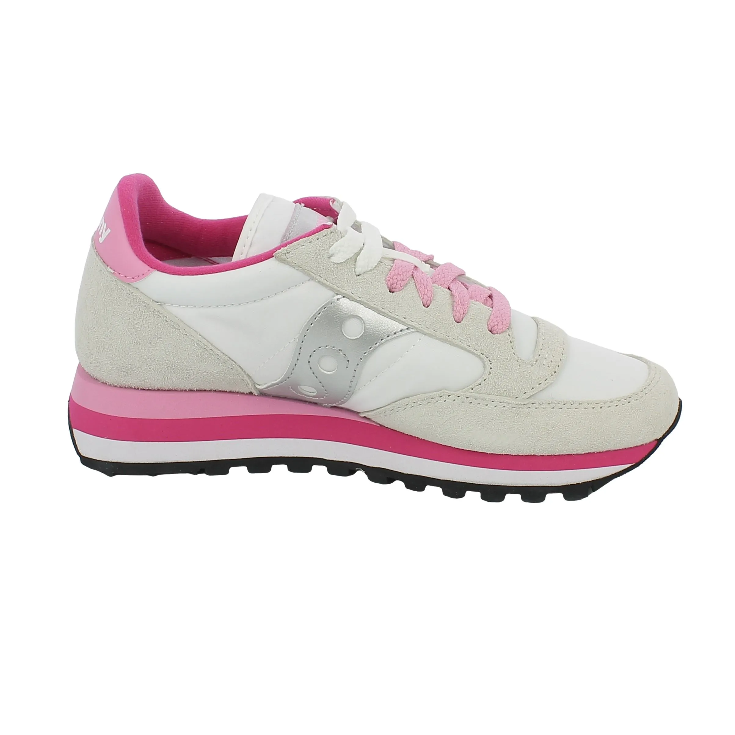 Saucony  Sneaker Jazz Triple White Grey Pink 