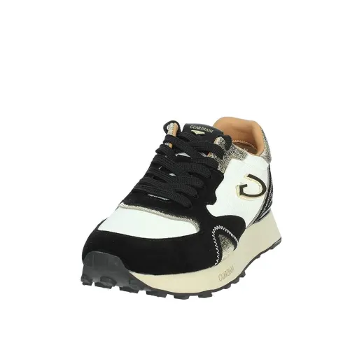 SCARPE GUARDIANI DONNA SNEAKER WEN 4348 PELLE E CAMOSCIO OFF WHITE AGW434801  