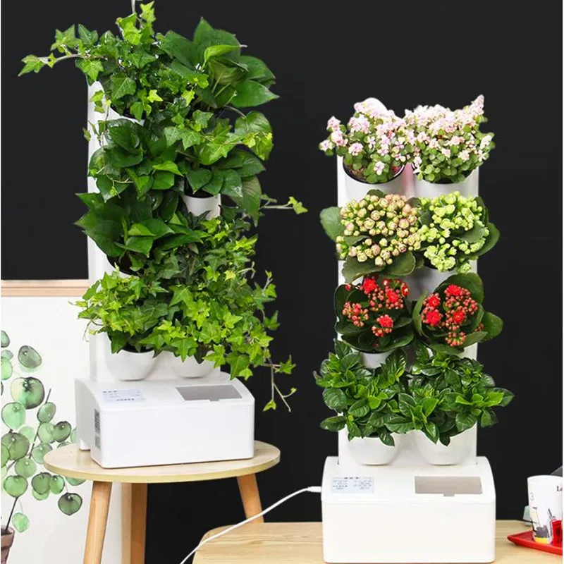 Tomasucci special price Giardino verticale con vasi autoinnaffianti per esterno / interno BUSH 8, bianco