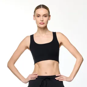 Top nero scollato