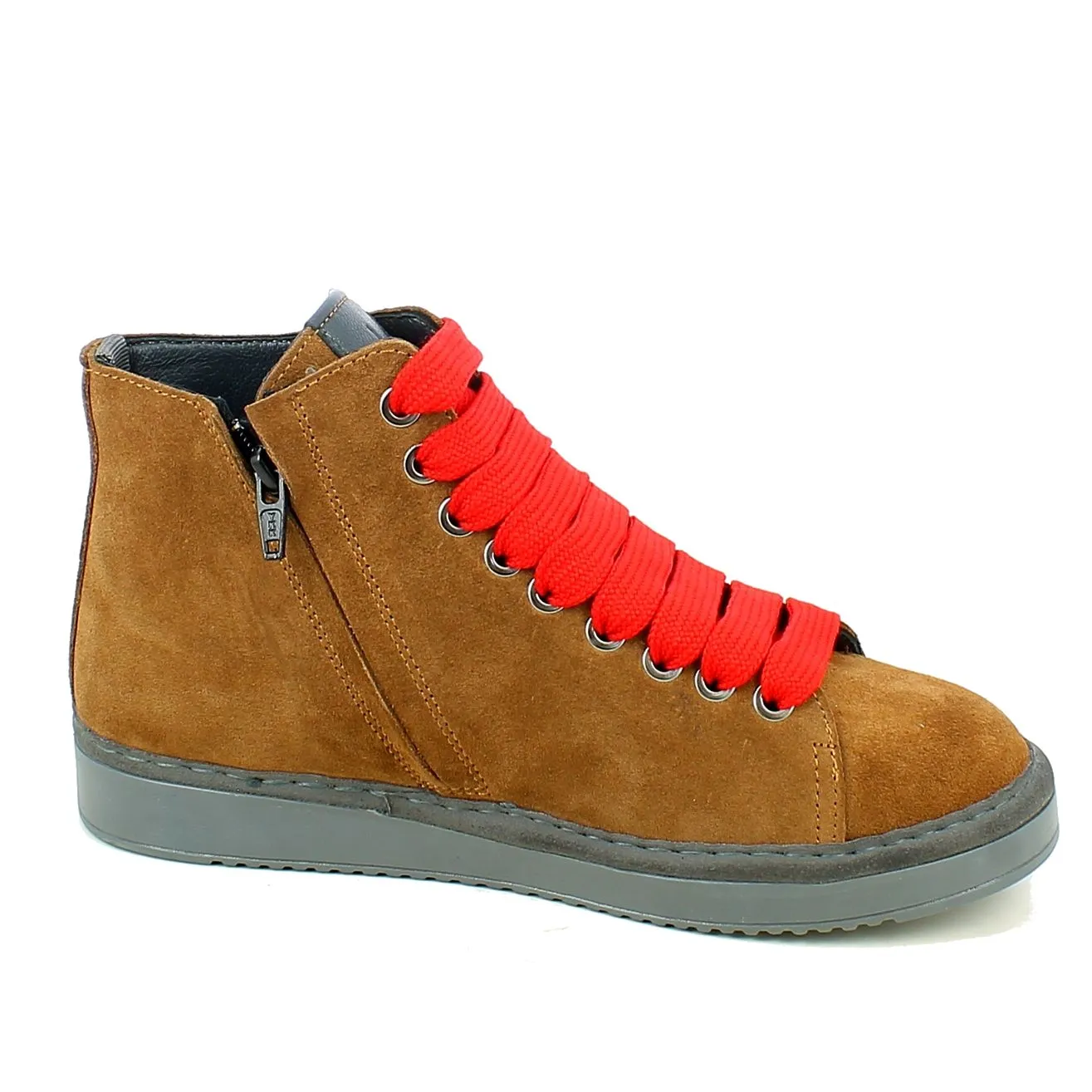 Wave  Sneaker alta in Crosta Sigarro 