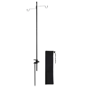 Woedpez 4 Sezione Universale Lanterne Gancio Leggero Lega di Alluminio Luce Rod Lampada Da Campeggio Pali Lampada Stand Tavolo E