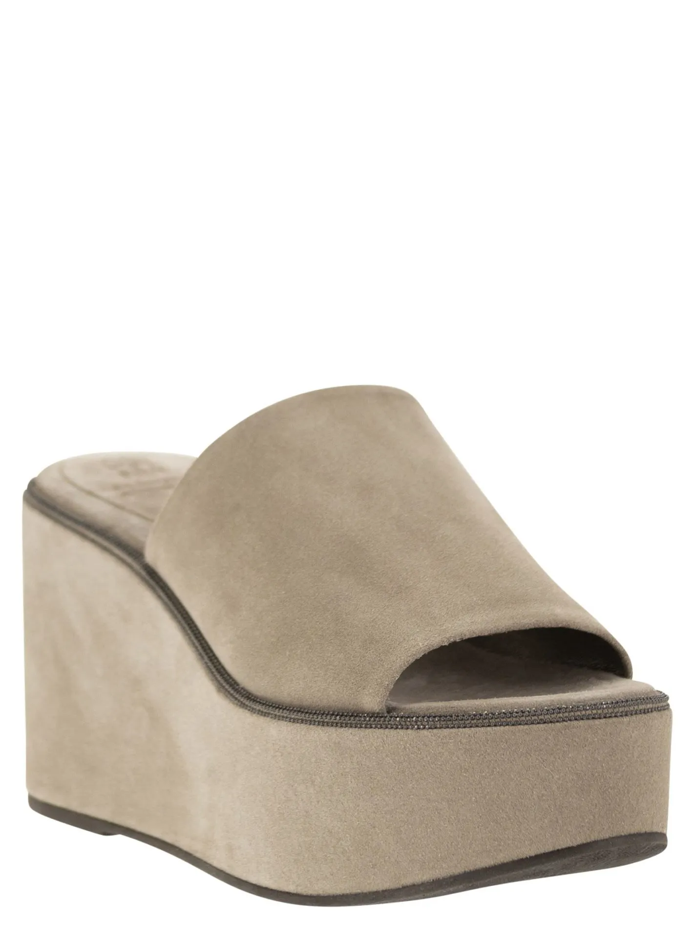 Zeppe in camoscio con Precious Welt